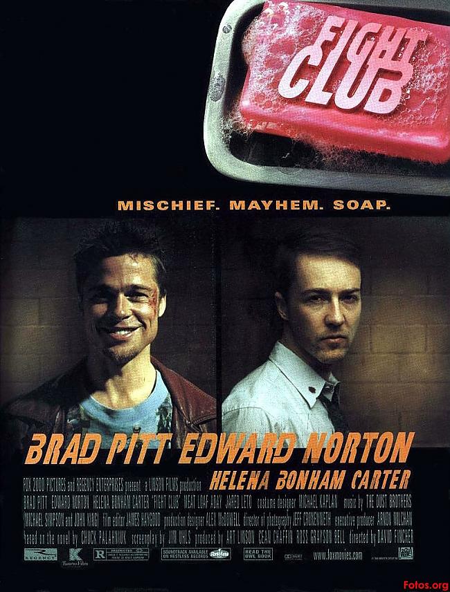 Fight Club jeb Cīņas Klubs... Autors: komunists 10 filmas, kuras būtu vērts noskatīties