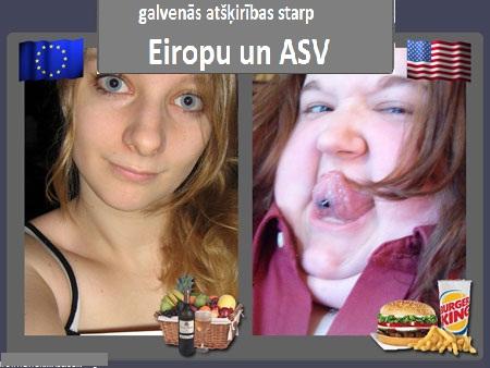 Autors: kreksss Eiropa vs ASV - atšķirības