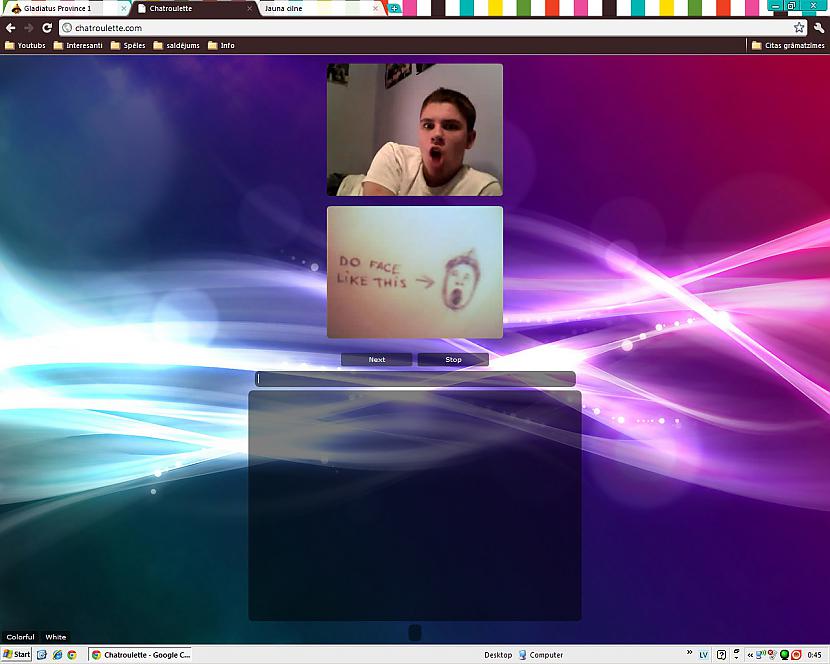 Autors: tuudalinsh Paākstījos Chatroulette.com