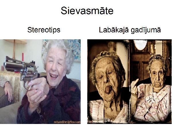 Autors: xprusaks Stereotips vs labakajā gadījumā.