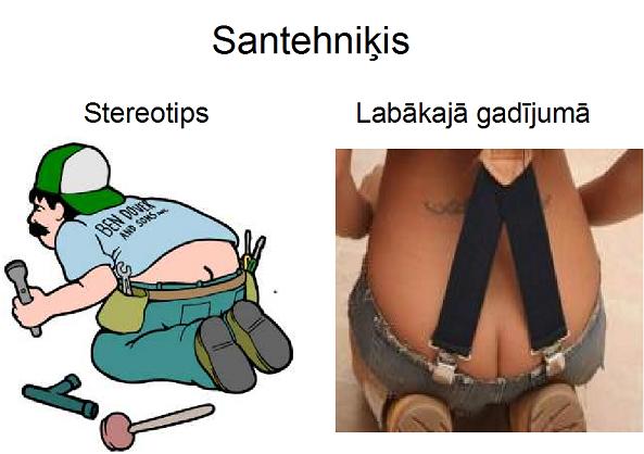 Autors: xprusaks Stereotips vs labakajā gadījumā.