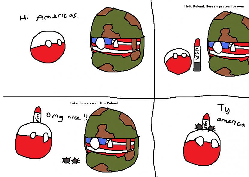 Autors: NaaniGateris Polandball un citas karogbumbas.