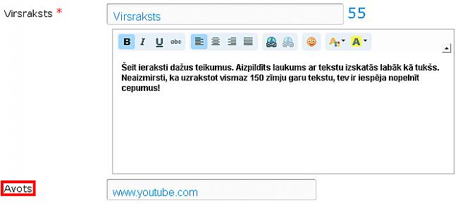 AVOTS Scaroneit jāievieto... Autors: EV1TA Kā ielikt rakstu?