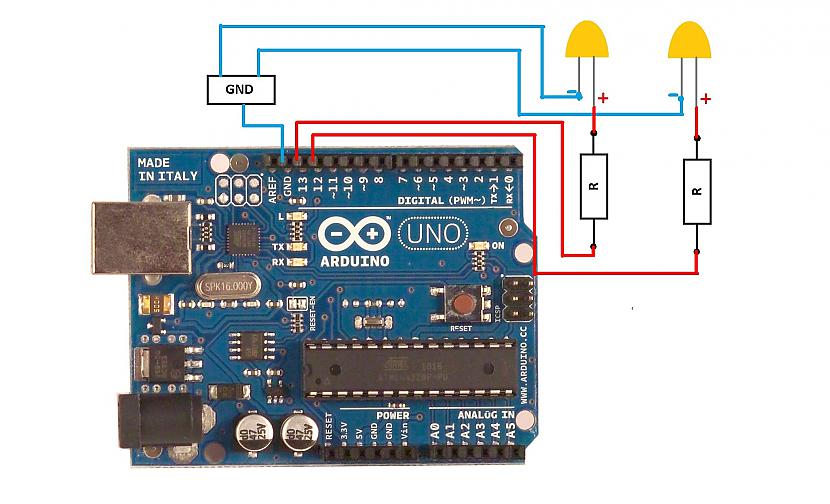 shēma Autors: robchys pirmie soļi pretī Arduino