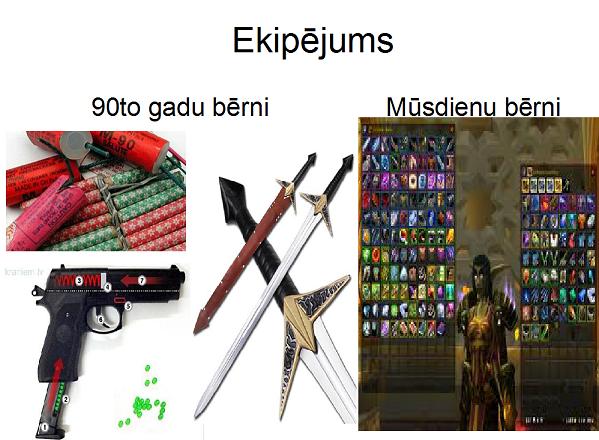Autors: xprusaks Mēs VS mūsdienu bērni