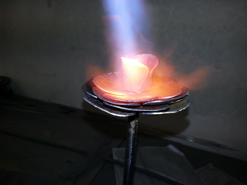 Autors: kpot Roze no metāla. Never ending rose. Metal rose hand made