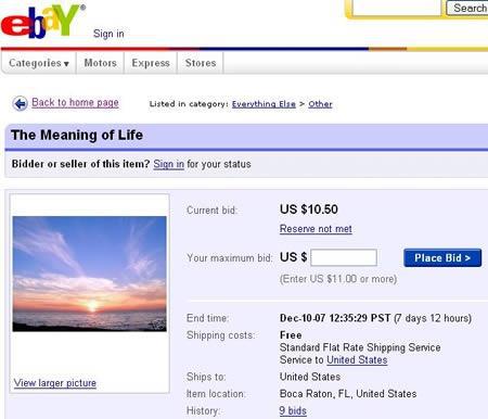 Dzīves jēganbspTu esi viens... Autors: ORGAZMO Ebay pērlītes!!