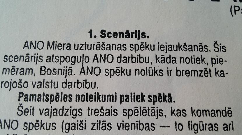 Lasam tālāk tagad pirmo... Autors: SalvatoreMundi Pravietiska kara spēle