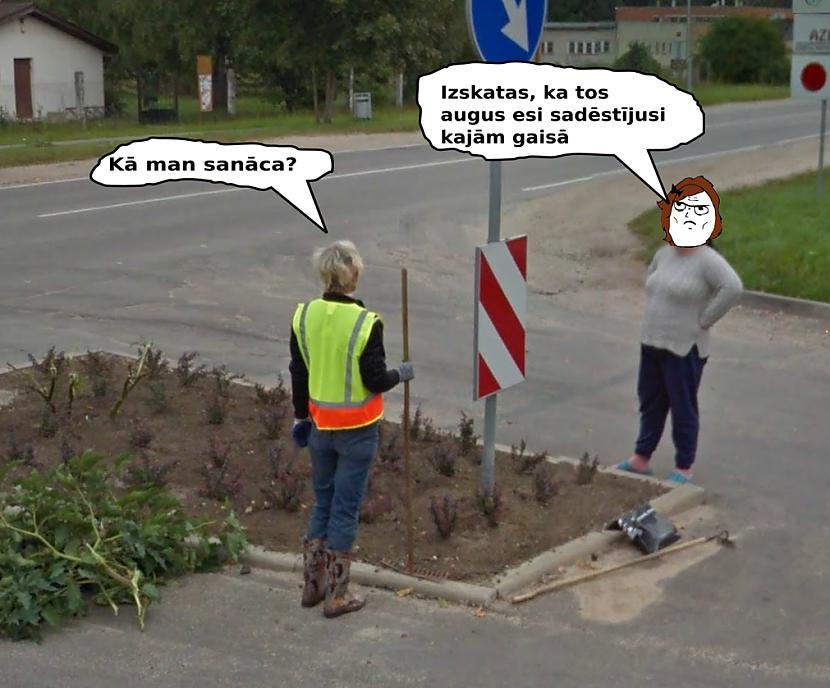 dārziņš Autors: Strāvonis Uz google maps bāzētie komiksi #2