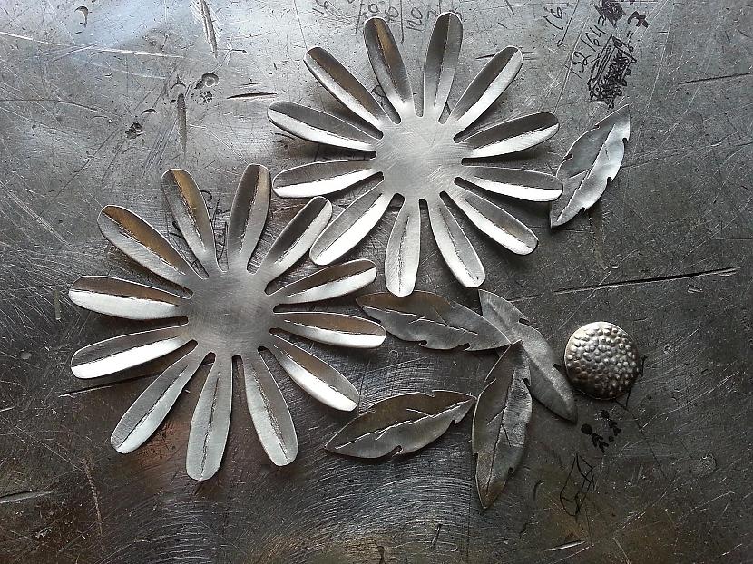 Autors: kpot DIY. Flower, Daisy From metal