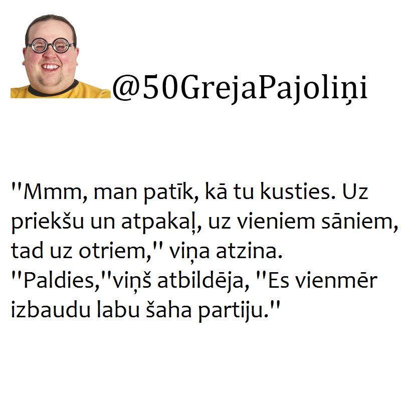 Autors: matilde 50 Greja nokrāsas dumiķīšu izpildījumā. Tev patiks, jo var pasmieties!