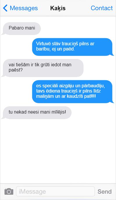 Autors: matilde Ja kaķis rakstītu SMS, ko viņš Tev sūtītu?