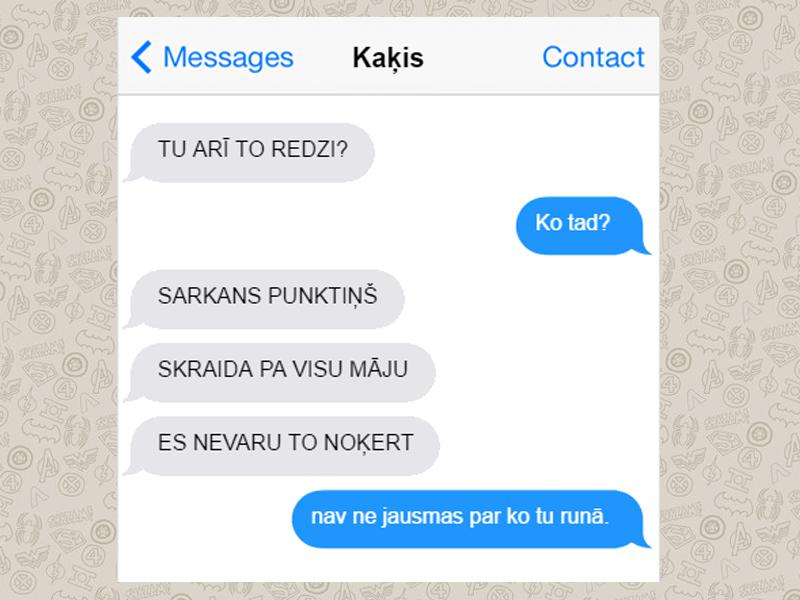 Autors: matilde 9 SMS no kaķa, kuras Tu, visticamāk, saņemtu, ja viņam būtu telefons