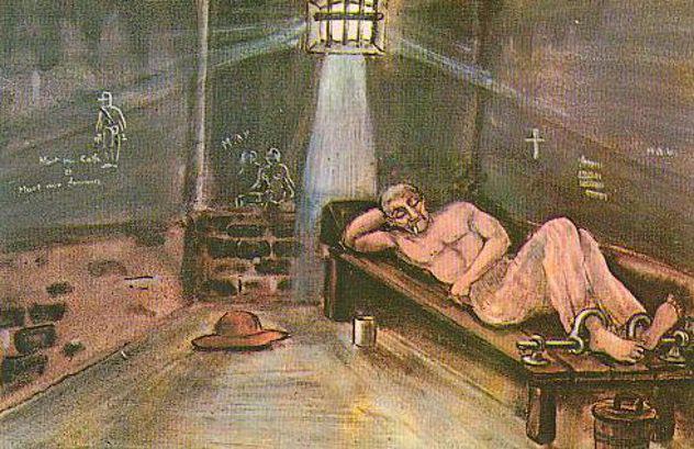 Līdzko vīri bija uz salas... Autors: Babadūks Šausmas, ko piedzīvoja ieslodzītie uz Velna salas