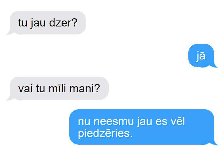 Autors: matilde 9 SMS, kas večiem liksies asprātīgas, bet sievietēm nepatiks