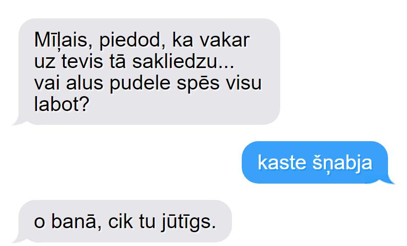 Autors: matilde 9 SMS, kas večiem liksies asprātīgas, bet sievietēm nepatiks