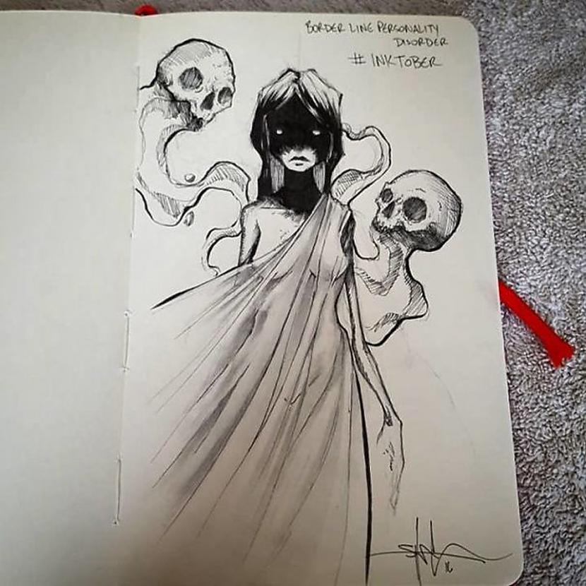 Robežstāvokļa personības... Autors: Dindinja Izplatītāko psihisko traucējumu ilustrācijas un to apraksti #2