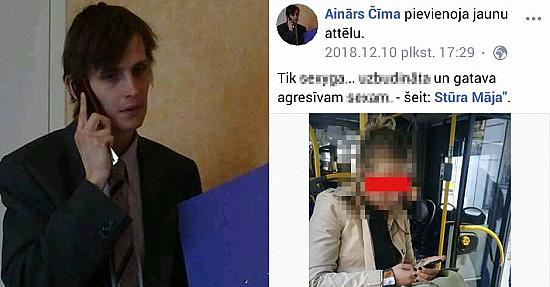 Sociālajā tīklā «Facebook» brīdina par neadekvātu vīrieti Pļavniekos