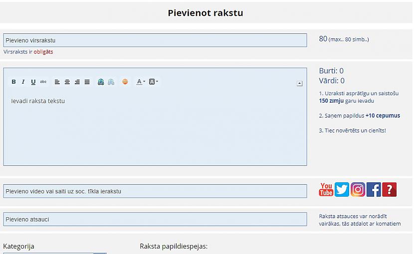 Pēc mēs uzspiežam uz... Autors: SillyStuff Kā es taisu rakstus?!