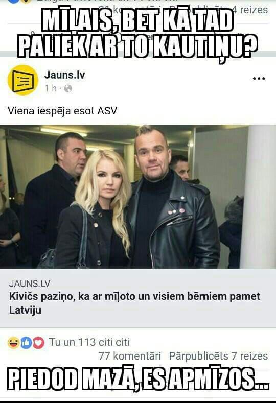 Autors: ĶerCiet Nu nenoturējos: FB joki par Kiviču