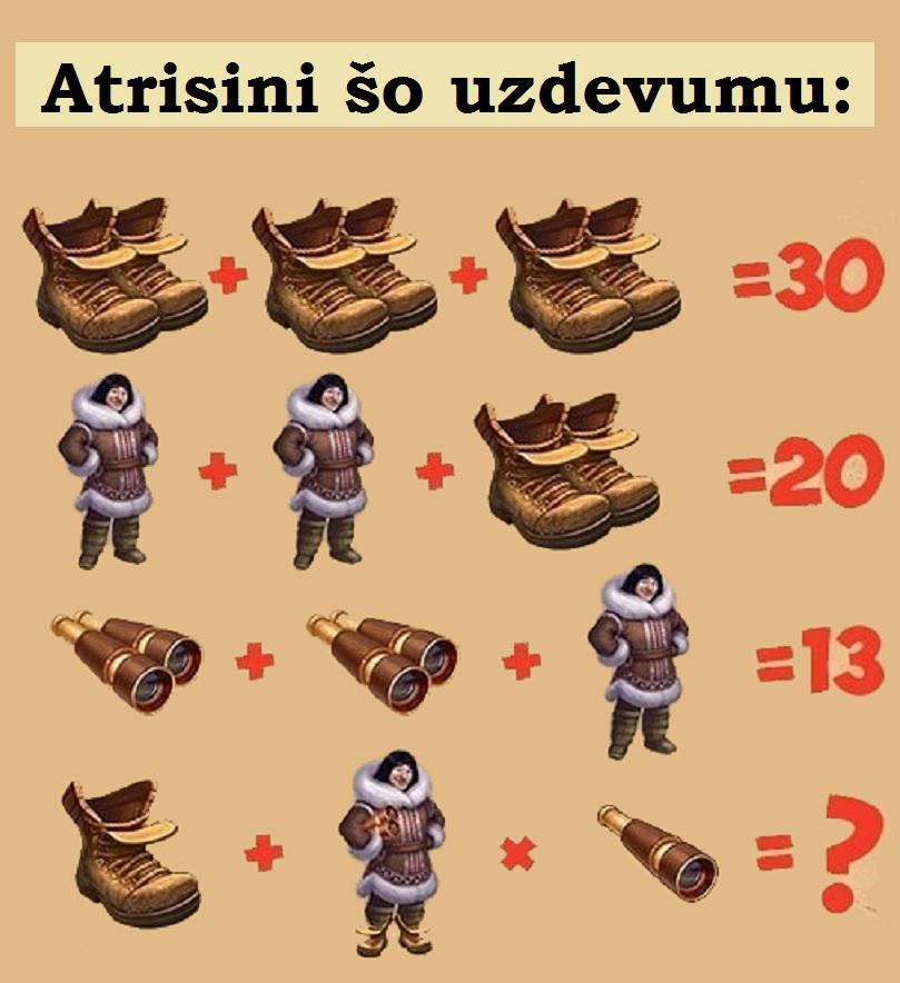 Rūpīgi izpēti attēlu lai... Autors: pyrathe Atrisini šo uzdevumu: vai Tu vari atrast pareizo atbildi?