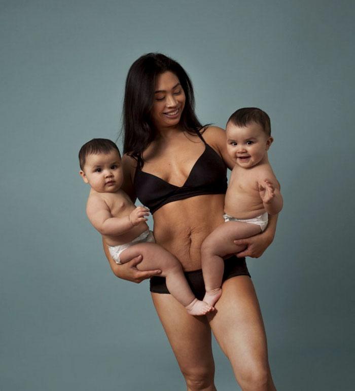 Fotogrāfijā redzama Sofija... Autors: matilde Jaunā «Mothercare» veikala reklāmas kampaņa izceļ sieviešu pēcdzemdību augumus
