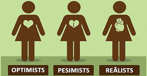 Tu esi optimists, pesimists vai reālists?