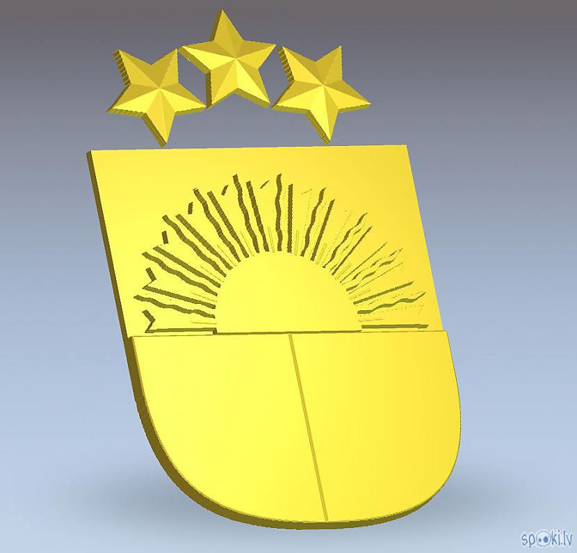 Sekoja vairogs un saliku... Autors: blusu_kerajs Pirmais 3D cilnis manā karjerā ar CNC