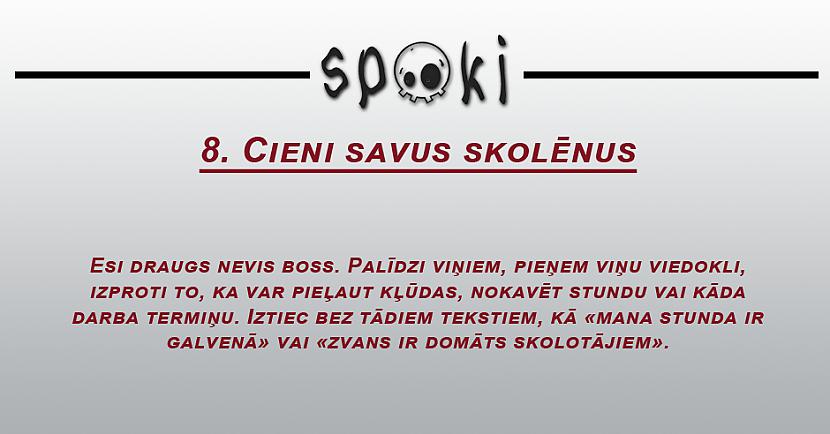 Autors: Latvian Revenger 10 padomi, kā kļūt par labu skolotāju
