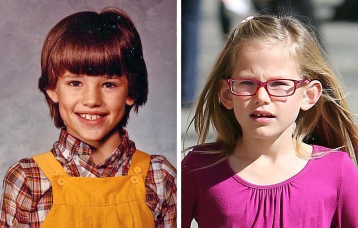 Dženifera Gārnere un Violeta... Autors: matilde 12 slavenības, kuru bērni ir pilnīgas viņu kopijas