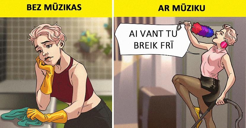 nbspEs taču teicu ka mūzika... Autors: matilde 14 krāsainas ilustrācijas, kas lieliski atspoguļo uzkopšanas darbus mājās