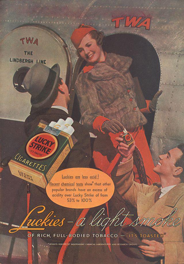 Autors: Lestets Pārdodot cigaretes ar medicīnas palīdzību: reklāmas plakāti no 1930-tajiem