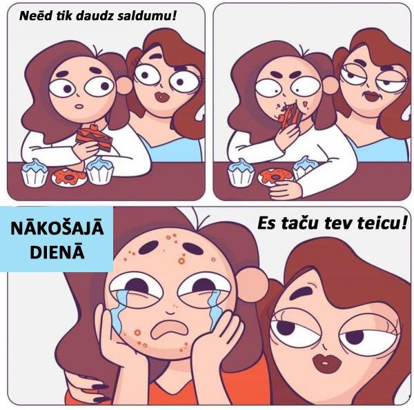 Autors: matilde Patiesi komiksi, kuros atspoguļota «sāpīgā» meiteņu dzīve. Nabadzītes!