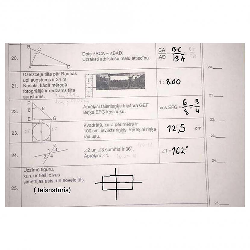 Autors: Jaunāspocīte 2019. gada matemātikas eksāmena atbildes