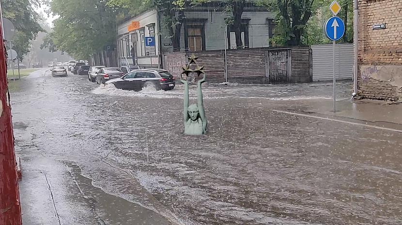 Autors: Dzerbudists Šokējoši kadri no Rīgas plūdiem