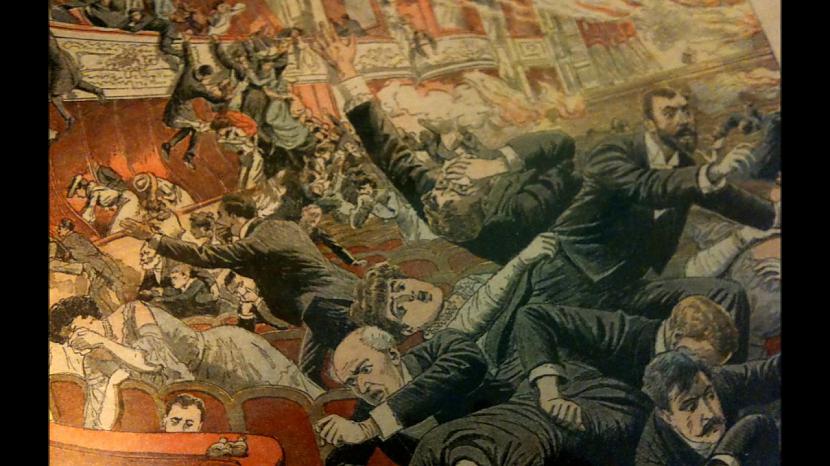 Panika teatrī ugunsgrēka... Autors: Testu vecis Kā Čikāgas teātrī, kas tika uzskatīts par "ugunsdrošu", sadega simtiem bērnu
