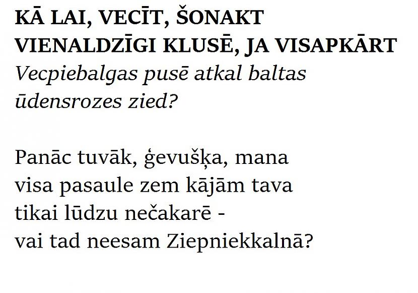 Autors: Pensionāris Mazā dzejas izlasīte.