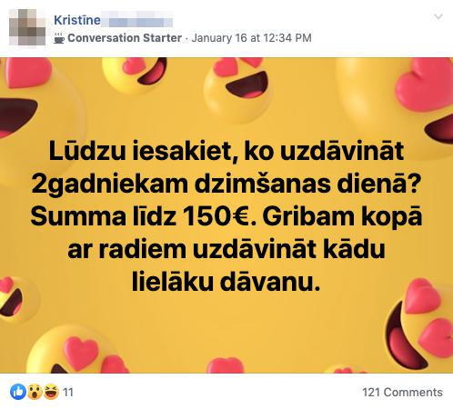 Sveika Kristīne Vispirms... Autors: Dzerbudists Loģiskas atbildes uz Facebook “Atsaucīgo māmiņu foruma” jautājumiem V