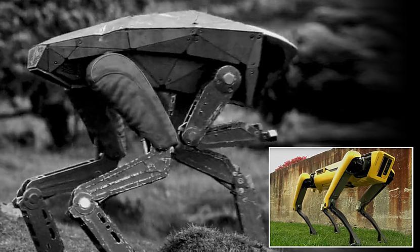 Robotssuns Spot ir unikāls... Autors: spoks0 Boston Dynamics vs. Black Mirror: Metalhead. Sargājiet no bērniem! ;)