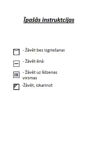 Veļas mazgāšanas simboli - Spoki