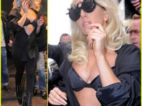 Gaga pārsteidz ar krūtīm!!