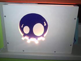 Naktslampa ar SPOKI.LV logo (paša veidota)
