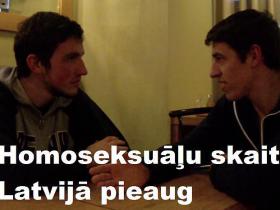 Homoseksuāļu skaits Latvijā pieaug