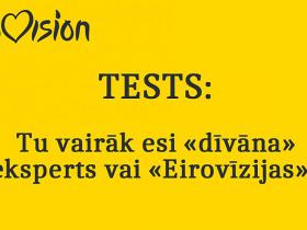 Izpildi testu un uzzini, ko Tu zini par Eirovīzijas dziesmu konkursu