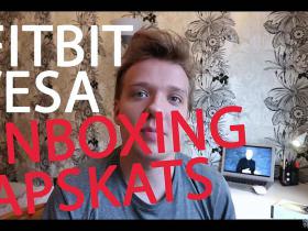 Fitbit versa unboxing un video apskats.