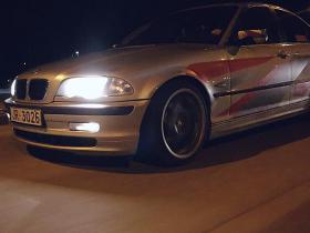 Tūnēts BMW izbrauc ielās