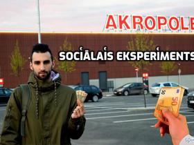 Izgāžu 50€ | Meitene Palika Traka Naudas Dēļ | Akropole | Sociālais Eksperiments