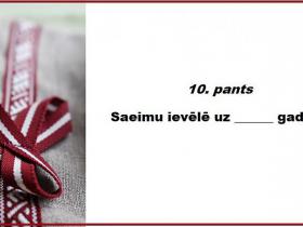 Tests: Pārbaudi, cik labi Tu pārzini pirmos 10 Satversmes pantus