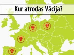 Tests: Vai zini, kur atrodas šīs valstis ģeogrāfiskā kartē?